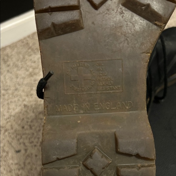 Dr Martens 90’s Vintage Made in England Black Leather Men's Boots - Picture 7 of 9